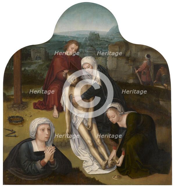 The Lamentation over the Dead Christ, mid-16th century. Creator: Adriaen Isenbrandt.