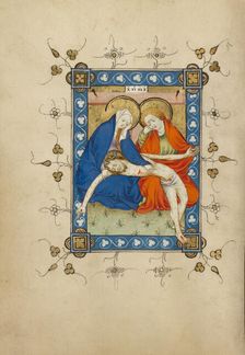 The Lamentation; Book of Hours, about 1405-1410. Creator: Masters of Dirc van Delf