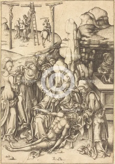 The Lamentation, c. 1480. Creator: Israhel van Meckenem.