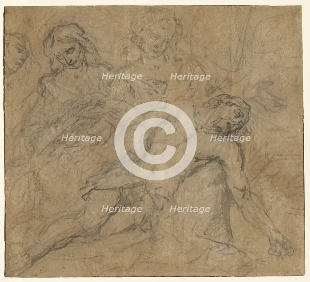 The Lamentation, c. 1635. Creator: Gaspar de Crayer (Flemish, 1584-1669), attributed to.
