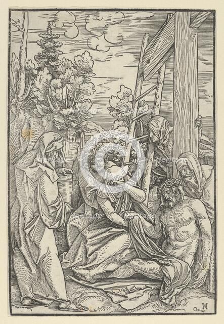 The Lamentation, from The Life of Christ, ca. 1511-12. Creator: Hans Schäufelein the Elder.