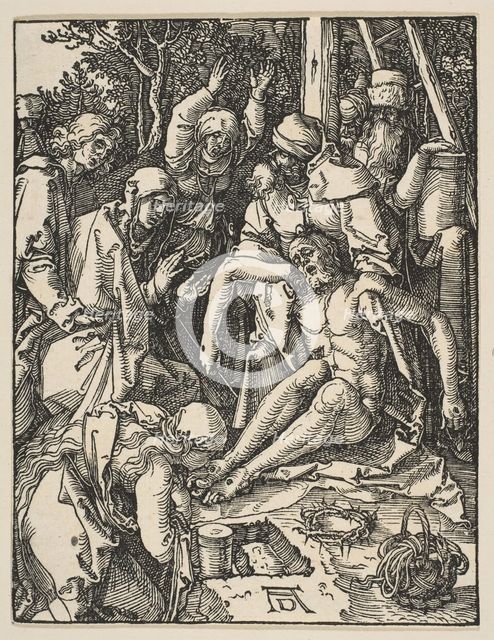 The Lamentation, from The Small Passion, ca. 1509. Creator: Albrecht Durer.