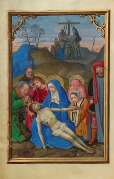 The Lamentation; Prayer Book of Cardinal Albrecht of Brandenburg, about 1525-1530. Creator: Simon Bening
