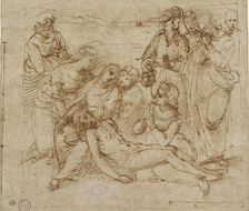 The Lamentation (study for the Entombment of Christ), early 16th century. Artist: Raphael