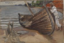 The Lamenting Boat, 1906. Creator: Akseli Gallen-Kallela