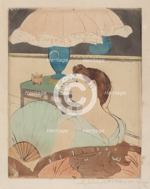 The Lamp, 1890-1891. Creator: Mary Cassatt.
