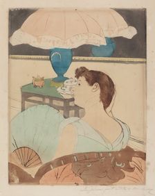 The Lamp, 1890-1891. Creator: Mary Cassatt