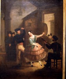The lamp dance oil