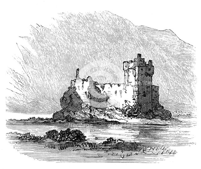 The Land of Lorne: Kilchurn Castle, Loch Awe, 1871. Creator: Unknown.