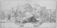 The Landing of Columbus in America, 1715-1716. Artist: Solimena, Francesco (1657-1747)