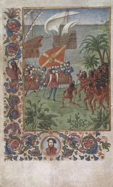 The landing of Hernando Cortes in Mexico in 1519, 19th century. Creator: Unknown