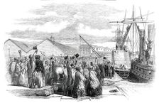 The Landing of Lord Gough at Southampton, 1850. Creator: Unknown