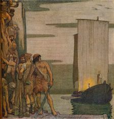 The Landing of Saint Patrick in Ireland, c1912, (1914). Artist: Edward Reginald Frampton
