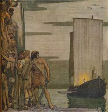 The Landing of Saint Patrick in Ireland, c1912, (1914). Artist: Edward Reginald Frampton