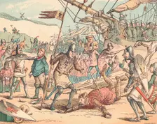 The Landing of William the Conqueror c1884. Artist: Thomas Strong Seccombe
