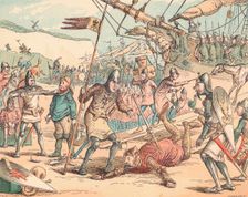 The Landing of William the Conqueror c1884. Artist: Thomas Strong Seccombe