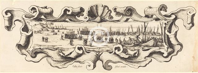 The Landing of the Troops, probably 1628/1631. Creator: Jacques Callot.
