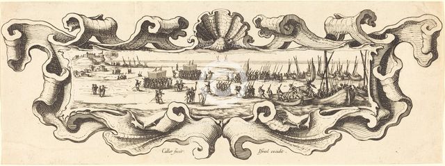 The Landing of the Troops, probably 1628/1631. Creator: Jacques Callot.