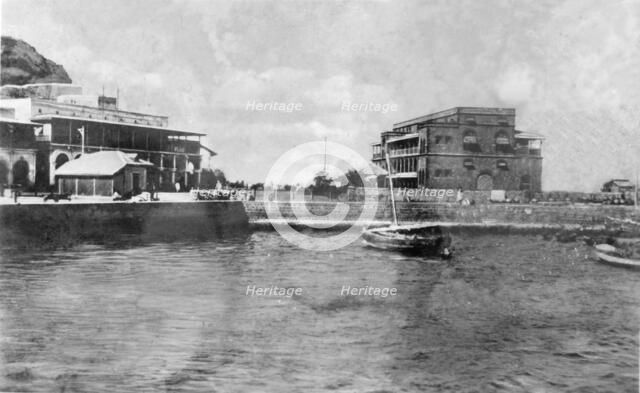 'The Landing Stage. Aden', c1918-c1939. Creator: Unknown.