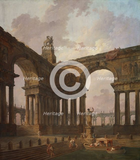 The Landing Place, 1787/88. Creator: Hubert Robert.