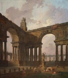 The Landing Place, 1787/88. Creator: Hubert Robert