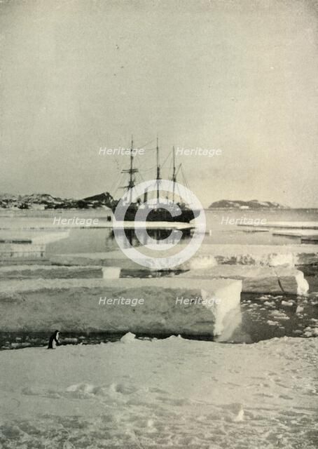 'The Landing-Place Wharf Broken Up', c1908, (1909).  Artist: Unknown.