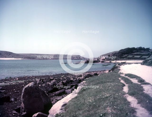 The landing quay, New Grimsby, Tresco, Scilly Isles, c1955. Creator: Arthur Charles Kirby Ware.