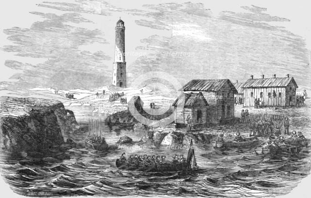 'The Landings at the Island of Kong-Kars--one of the Aland Group', 1854. Creator: Unknown.