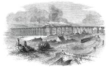 The Landore Viaduct, near Swansea, 1850. Creator: Unknown