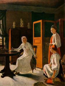 The Landowner's Wife in the Morning 1823, (1965). Creator: Aleksey Venetsianov