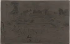 The Landscape with the Horse, 1859. Creator: James Abbott McNeill Whistler