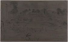 The Landscape with the Horse, 1859. Creator: James Abbott McNeill Whistler