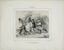 The Landscape Painters, 1833. Creator: Pierre Francois Eugene Giraud