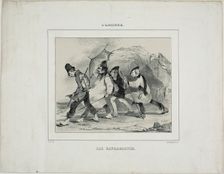 The Landscape Painters, 1833. Creator: Pierre Francois Eugene Giraud