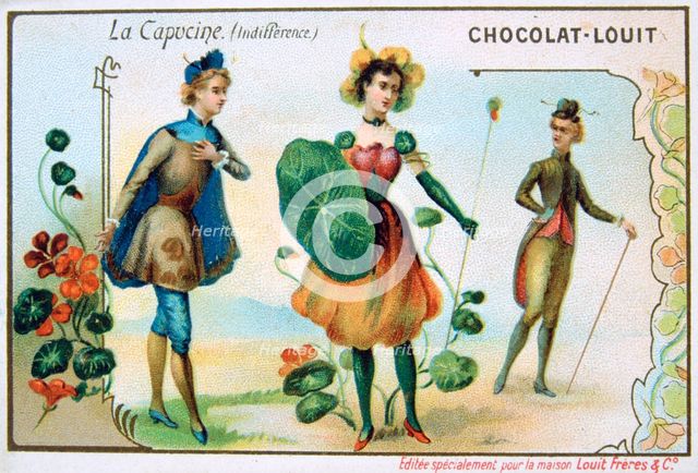 The Language of Flowers, Nasturtium, Indifference, c1900. Artist: Unknown