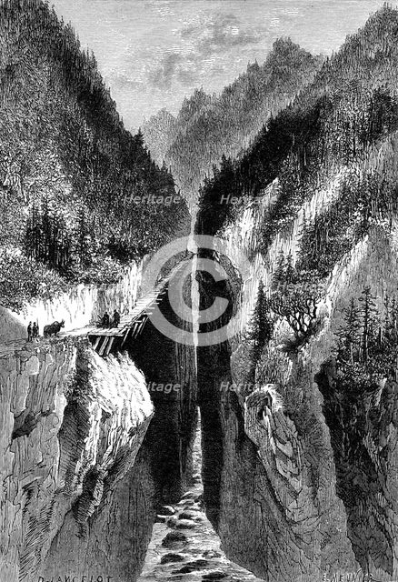 'The Lantzan-Kiang-Hogg's Gorge', c1890. Artist: Unknown