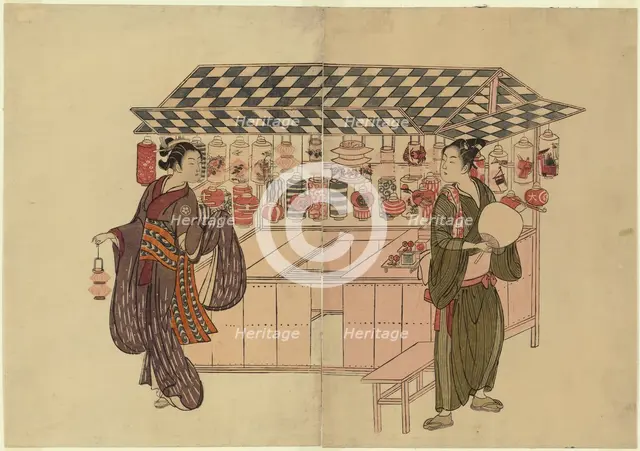 The Lantern Shop, c. 1765. Creator: Suzuki Harunobu.