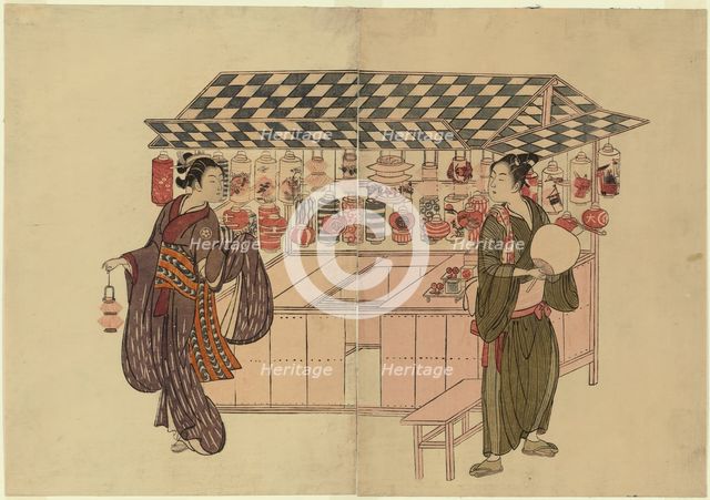 The Lantern Shop, c. 1765. Creator: Suzuki Harunobu.