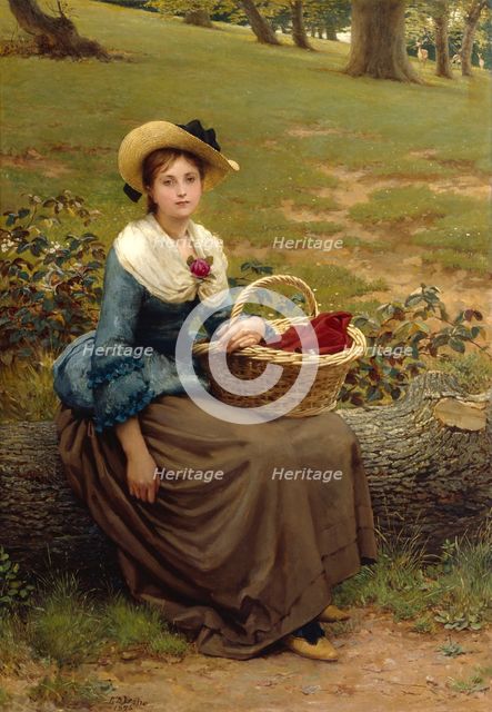 The Lass of Richmond Hill, 1876. Creator: George Dunlop Leslie.