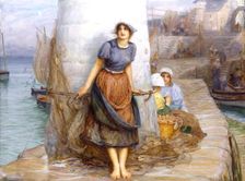 The Lass that a Sailor loves, 1903. Creator: Robert Macbeth Walker