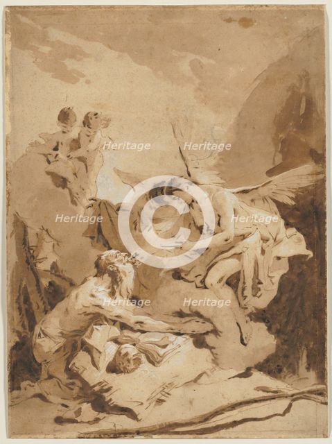The Last Communion of St. Jerome, c. 1726. Creator: Giovanni Battista Tiepolo (Italian, 1696-1770).