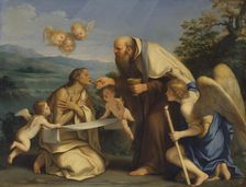 The Last Communion of Saint Mary of Egypt, 1680. Creator: Marc Antonio Franceschini