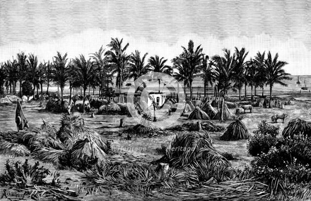The last camping ground on the African mainland, 1890. Creator: Paterson.