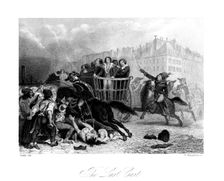 The Last Cart 1845. Artist: J Somerville
