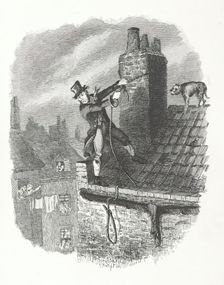 The last chance - Bill Sikes and Bull's Eye, c1838-46. Creator: George Cruikshank