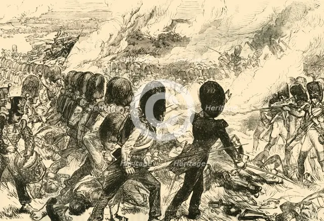 'The Last Charge at Waterloo', (1815), 1890.   Creator: Unknown.