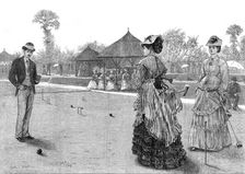 The last croquet game of the season, 1872. Creator: Joseph Swain