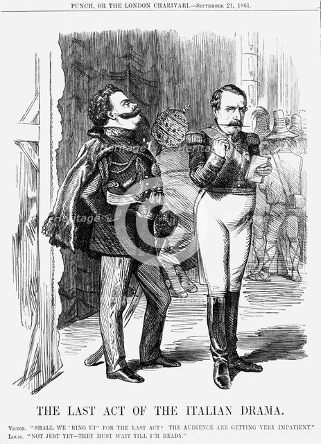 'The Last Act of the Italian Drama', 1861. Creator: Unknown.