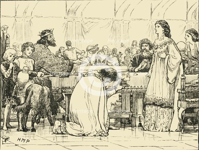 'The Last Banquet of Alboin', (c570AD), 1890.   Creator: Unknown.