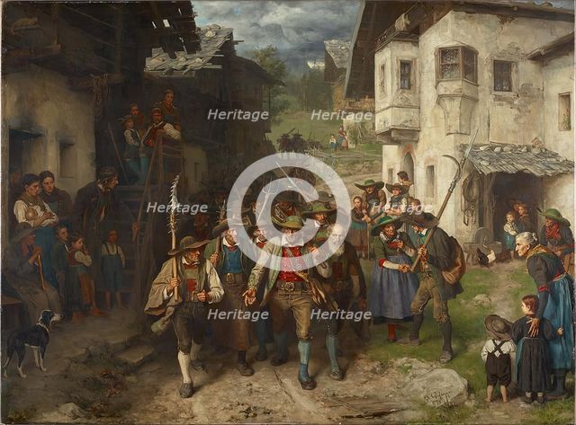 The Last Bid, 1874. Creator: Franz von Defregger.